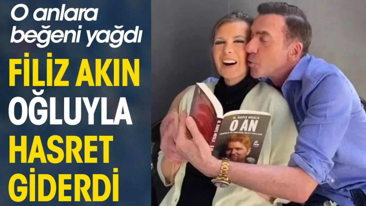 Filiz Akın oğluyla hasret giderdi. O anlara beğeni yağdı
