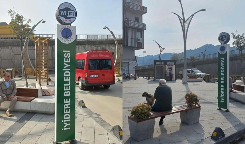 İyidere Belediyesinden Ücretsiz Wi-Fi Hizmeti..