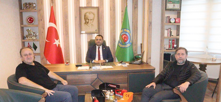 YRP' li Çolak ve Tema Vakfı Ankara il Temsilcisi Nevzat Özer ' den Başkan Aslan'a Ziyaret