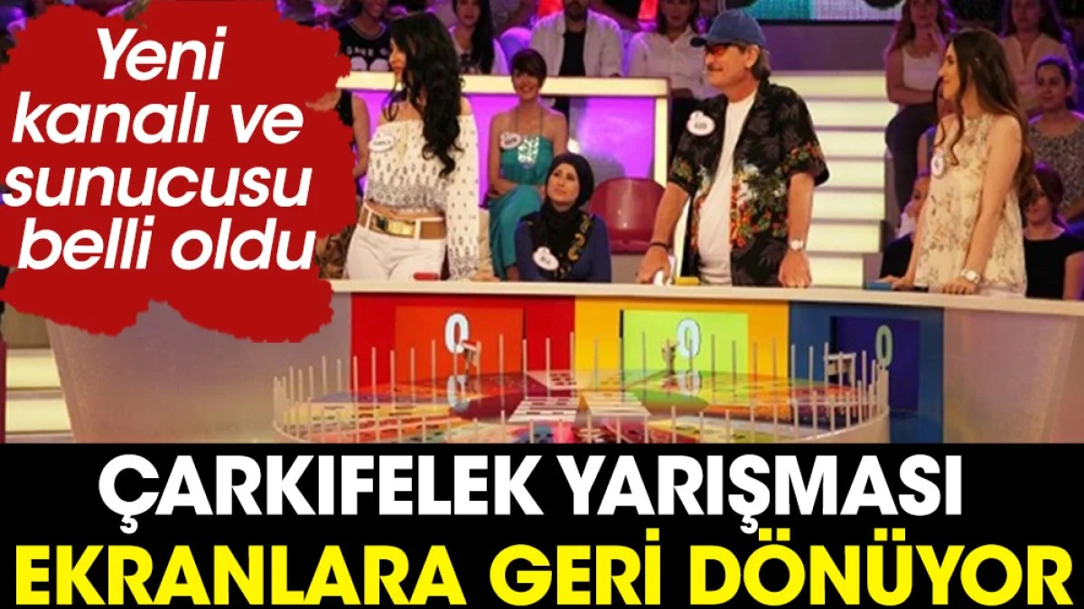 Çarkıfelek yarışması ekranlara geri dönüyor. Yeni kanalı ve sunucusu da belli oldu