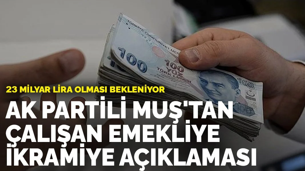 AK Partili Muş'tan çalışan emekliye ikramiye açıklaması