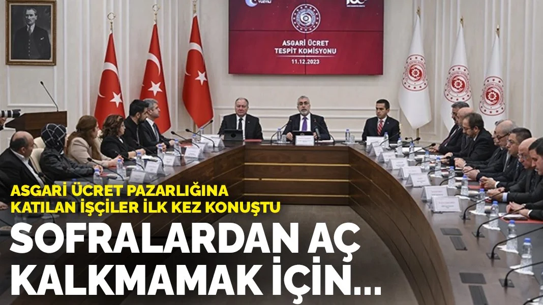 Asgari ücret pazarlığına katılan işçiler: Sofradan aç kalkmamak için...