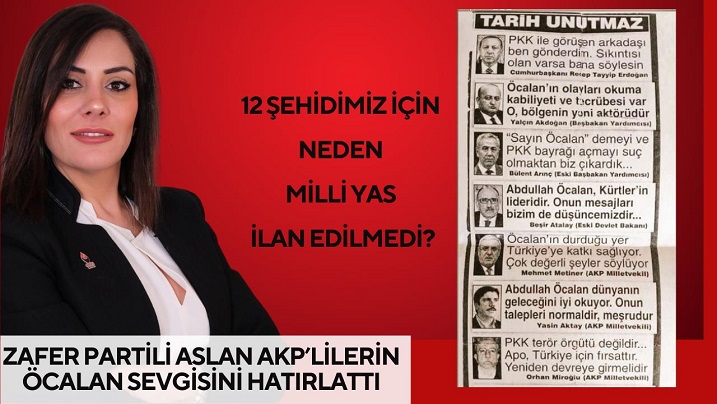  Öcalan'a övgüler dizen, Katar Şeyhi ölünce Milli Yas ilan edenler bugün 12 şehidimiz için neden susuyor?