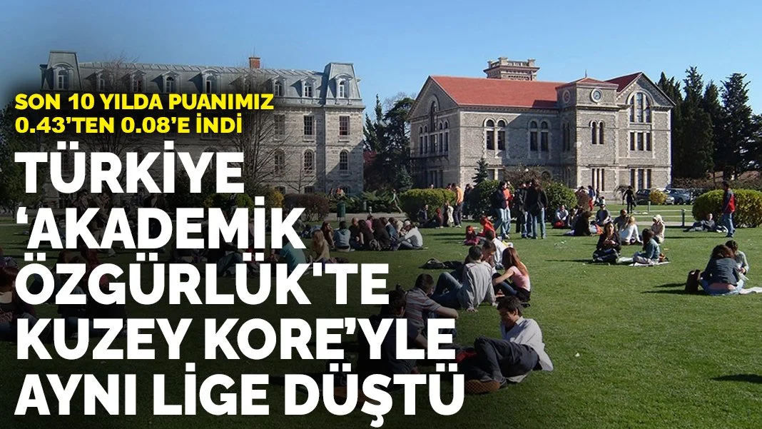 Son 10 yılda puanımız 0.43’ten 0.08’e indi: Türkiye 'akademik özgürlük'te Kuzey Kore ile aynı lige düştü