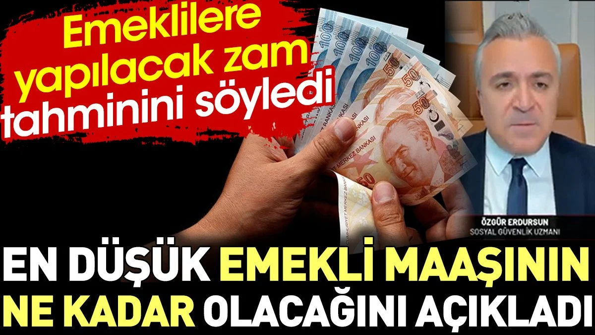 Özgür Erdursun emekli maaşına ne kadar zam yapılacağını canlı yayında açıkladı