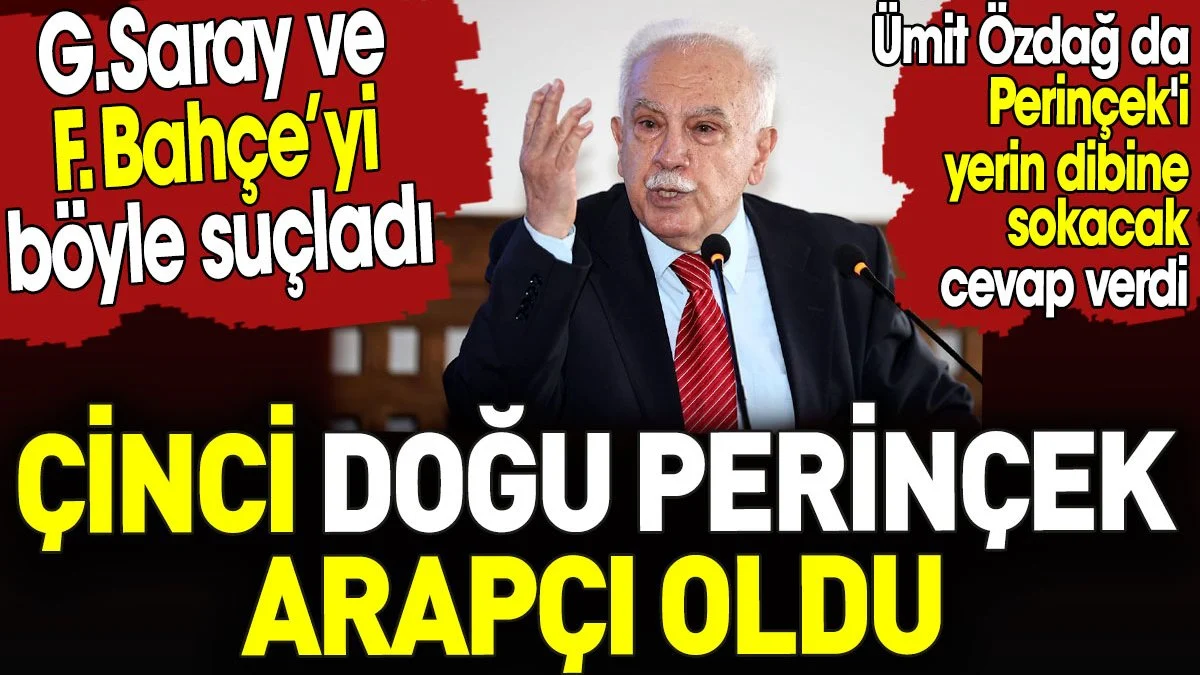 Doğu Perinçek şimdi de Arapçı oldu. Galatasaray'ı ve Fenerbahçe'yi suçladı. 
