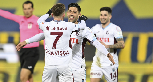 Trabzonspor başkentte Visca ile sevindi