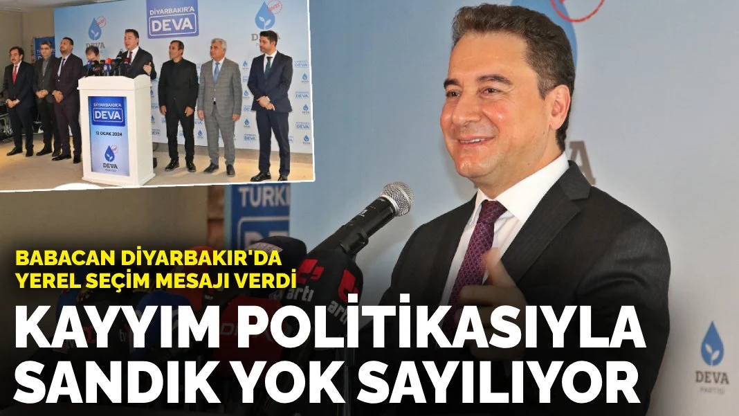 Babacan Diyarbakır'da yerel seçim mesajı verdi: Kayyım politikasıyla sandık yok sayılıyor