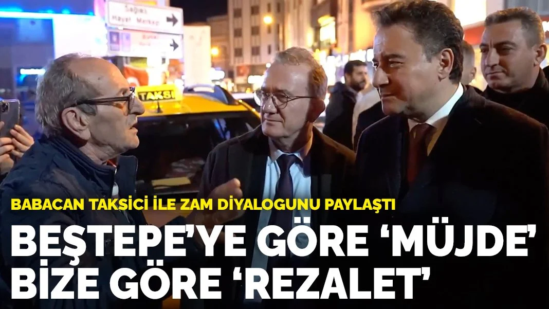 Babacan'ın sohbet ettiği taksici: AK Parti'nin bayrağını 20 sene salladım artık...