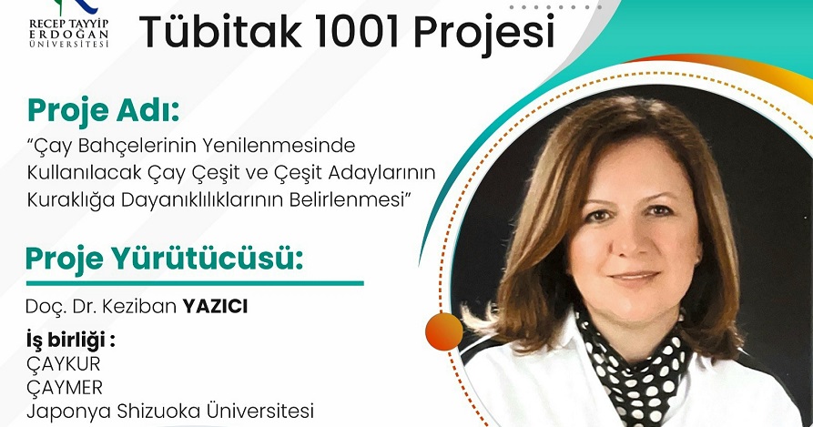  TÜBİTAK'TAN, RTEÜ, ÇAYKUR VE ÇAYMER'İN ORTAK 1001 PROJESİNE DESTEK
