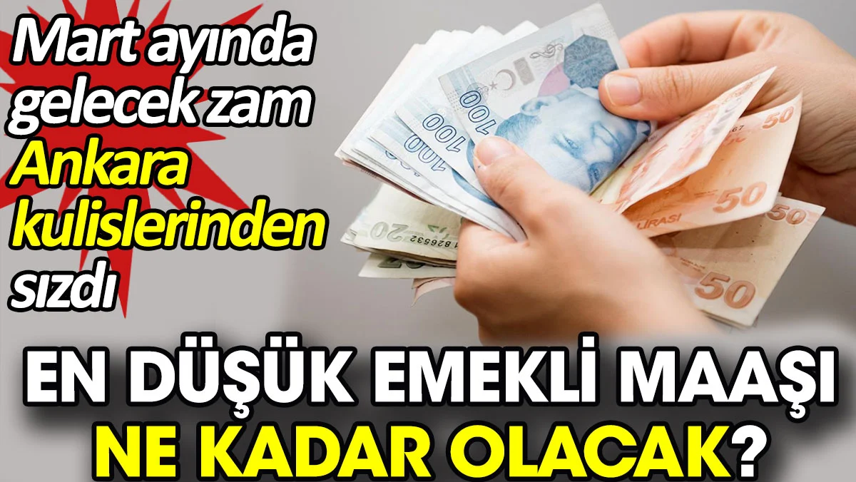 En düşük emekli maaşı ne kadar olacak? Mart ayında gelecek zam Ankara kulislerinden sızdı