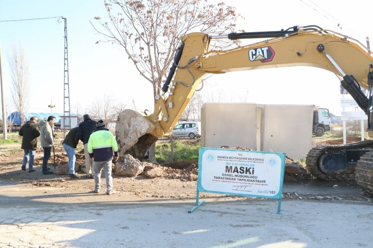Manisa Turgutlu'da İstasyonaltı'na altyapı çalışması