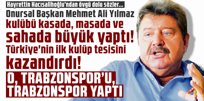 Onursal Başkan Mehmet Ali Yılmaz kulübü kasada, masada ve sahada büyük yaptı! 