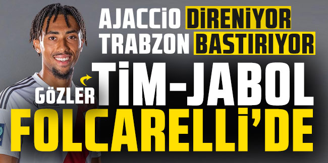 Trabzonspor'da gözler Tim Jabol-Folcarelli'de