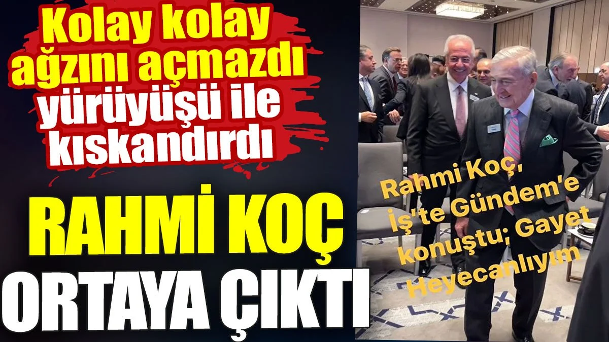 Kolay kolay konuşmayan Rahmi Koç konuştu. 93 yaşındaki iş adamı önemli mesaj verdi