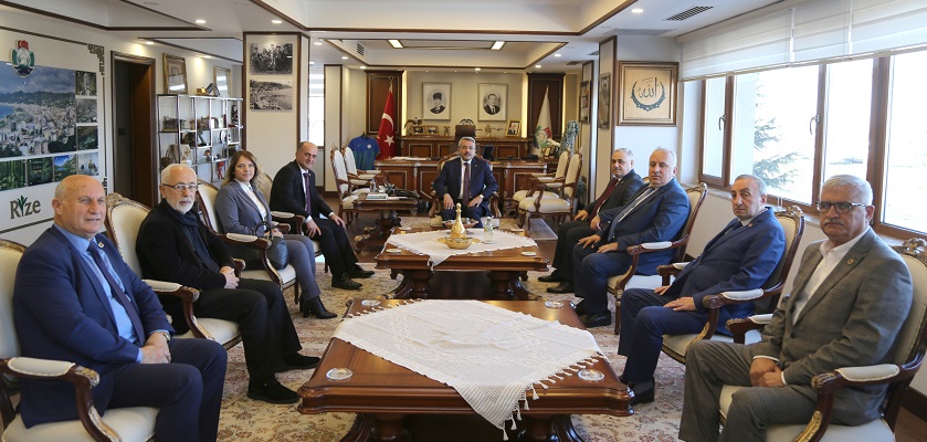 Muhtarlar Konfederasyonu Başkanı Aktürk Rize’ de Ziyaretlerde bulundu
