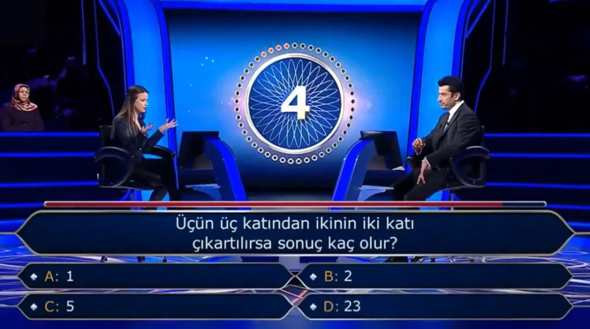 İTÜ mezunu yarışmacı Kim Milyoner Olmak İster'de hangi soruda elendi? ''9-4=?'' sorusuna cevap verebildi mi?