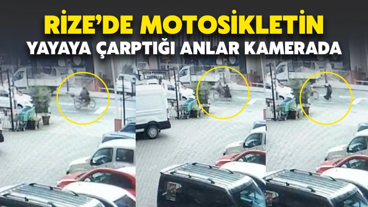 Motosiklet Kazası Kameraya Yansıdı