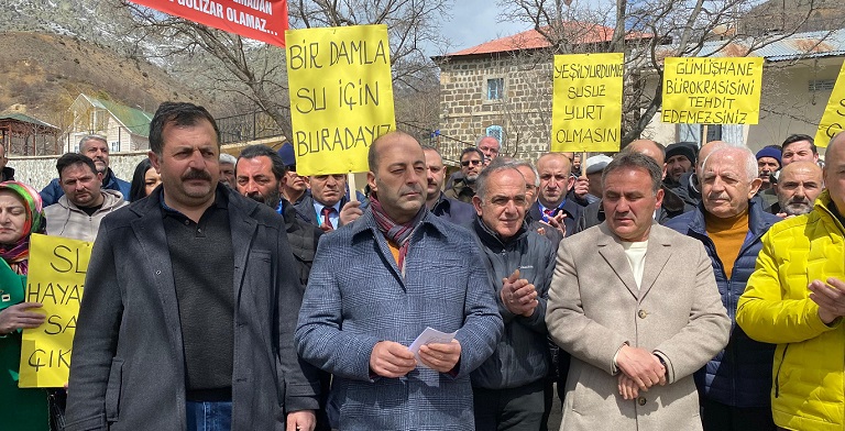 Gümüşhane Yeşilyurt Köyünde Su Eylemi