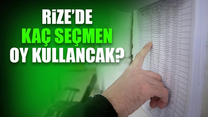 Rize'de Kaç Kişi Oy Kullanacak? İlçe İlçe Seçmen Sayıları