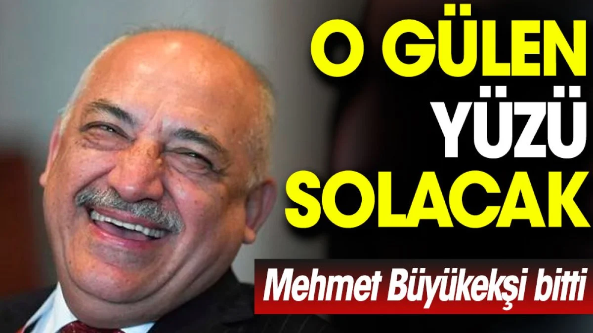 O gülen yüzü solacak! Mehmet Büyükekşi bitti