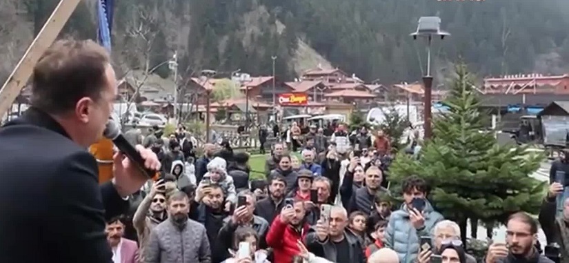 Trabzon Uzungöl ‘de 'HES' Protestosu