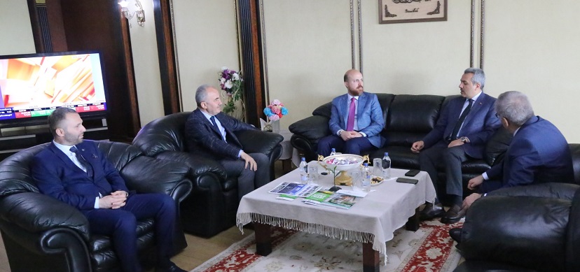 Bilal Erdoğan'dan Başkan Metin'e Hayırlı Olsun Ziyareti