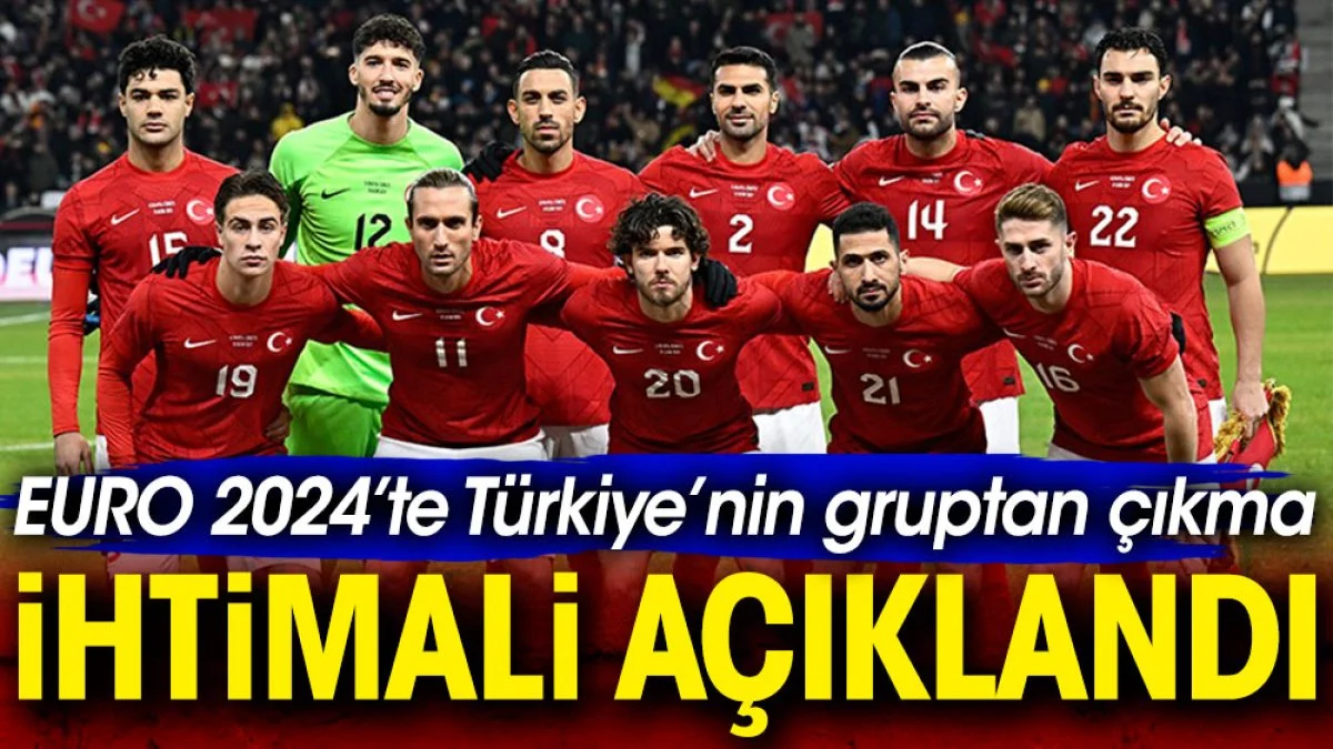 EURO 2024'te Türkiye'nin gruptan çıkma ihtimalini açıkladılar