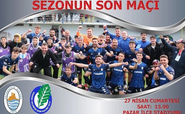 Pazarspor ligin son maçına evinde çıkacak