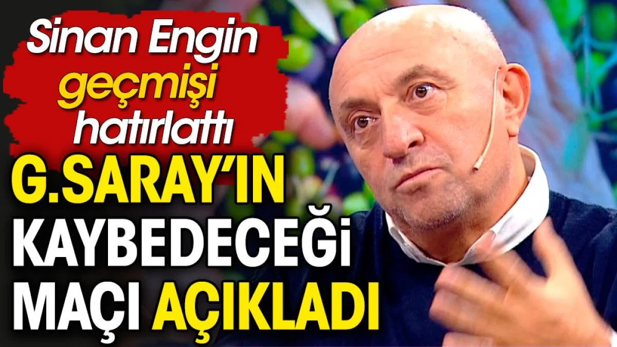 Galatasaray'ın şampiyonluğu kaybedeceği maçı açıkladı