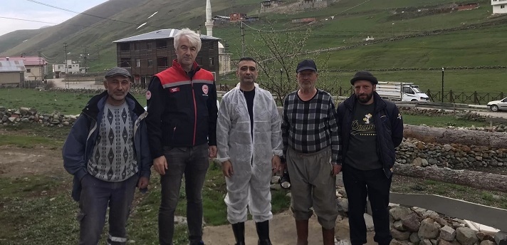 İkizdere’de Hayvan Hastalıkları İçin Mücadele Çalışması