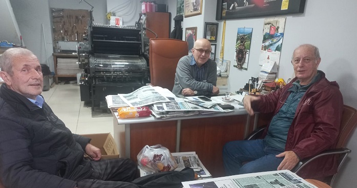 Efsane Kaymakam Ahmet Ali Barış Zümrüt Rize Gazetesini Ziyaret Etti