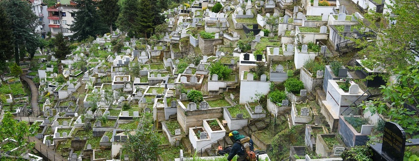 GİRESUN’DA MEZARLIKLAR ANNELER GÜNÜ’NE HAZIRLANIYOR