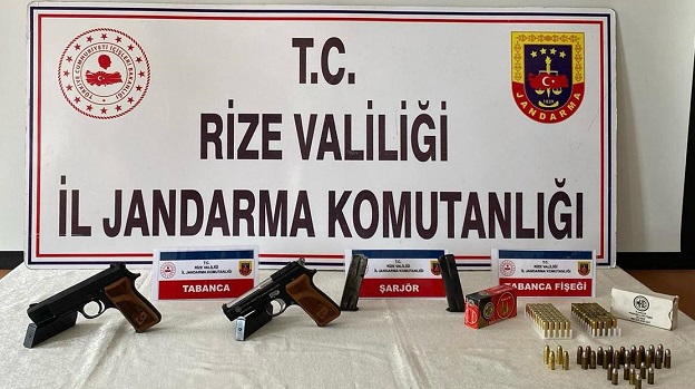 Rize Jandarmadan Silah Kaçakçılarına Geçit Yok