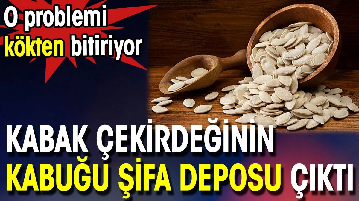 Kabak çekirdeğinin kabuğu şifa deposu çıktı. O problemi kökten bitiriyor