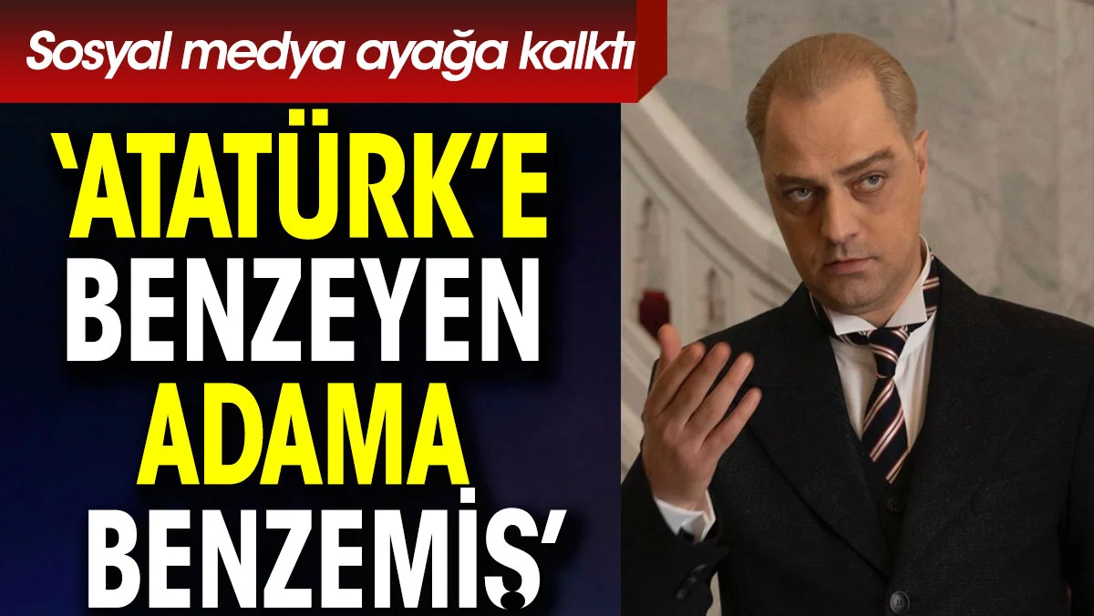 Ertan Saban 'Atatürk' rolüyle ortalığı karıştırdı.