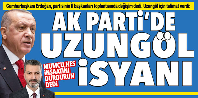 Cumhurbaşkanı Erdoğan'dan Uzungöl talimatı! Uzungöl’de inşaat durudurulsun