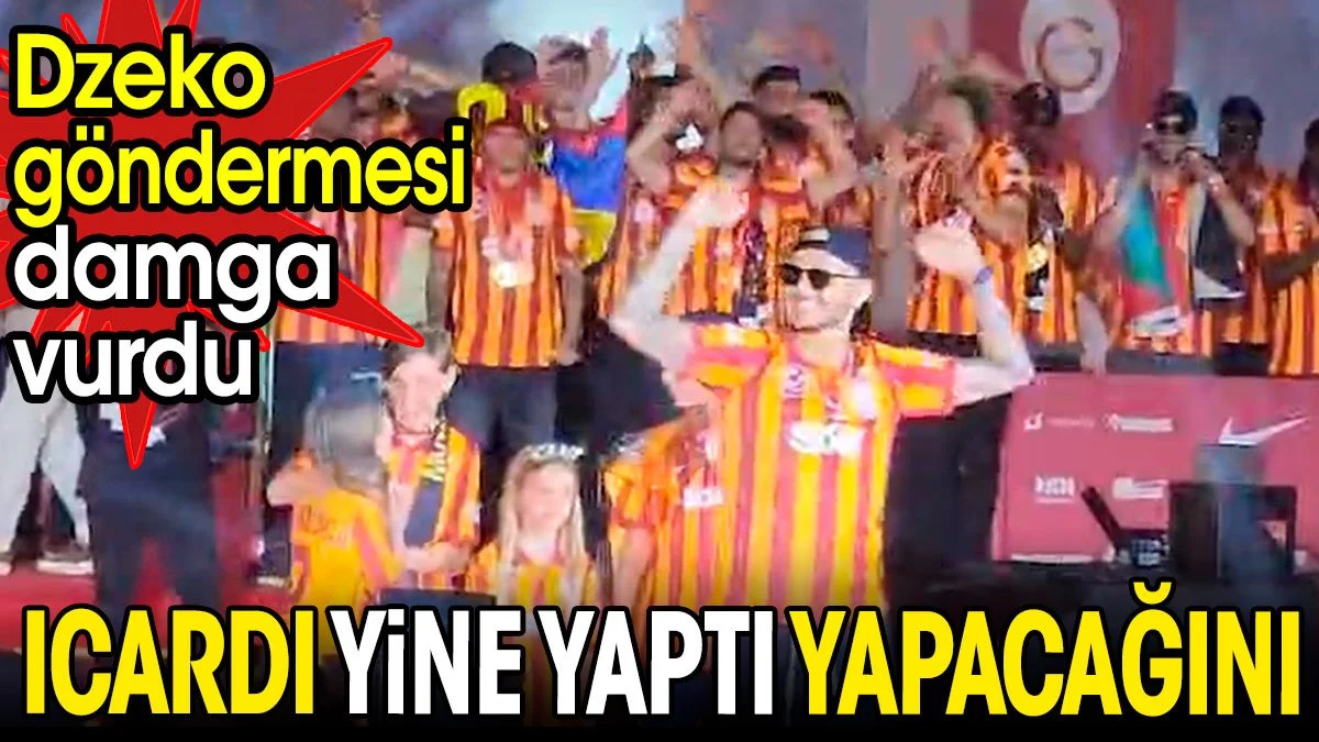 Icardi yine yaptı yapacağını. Kutlamalara Dzeko göndermesi damga vurdu