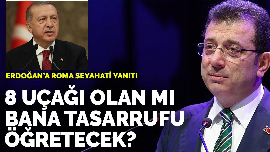 İmamoğlu'ndan Roma seyahatindeki harcamalara gelen eleştirilere yanıt