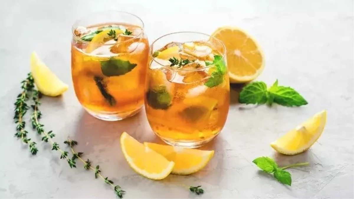 Soğuk çay nasıl yapılır? Evde şeftalili ve limonlu ice tea yapımı