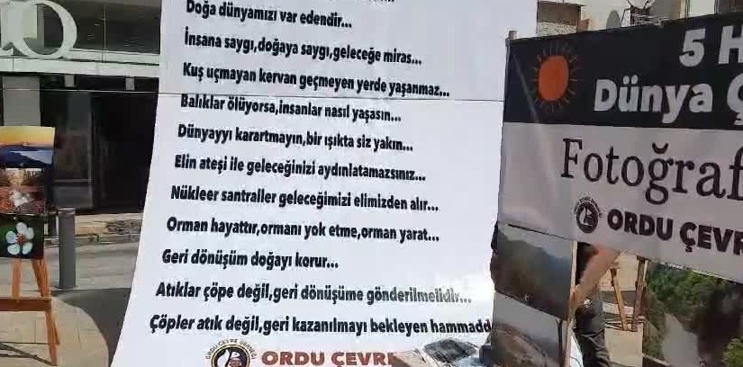Ordu Çevre Derneği'nden 'çevre katliamı' sergisi