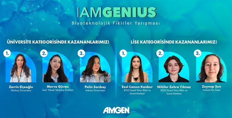 Amgen ürkiye “IamGenius” ile gençlerin biyoteknoloji alanındaki yaratıcı fikirlerini ödüllendirdi