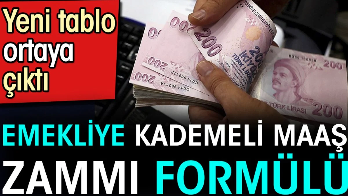 Emekliye kademeli maaş zammı formülü. Yeni tablo ortaya çıktı