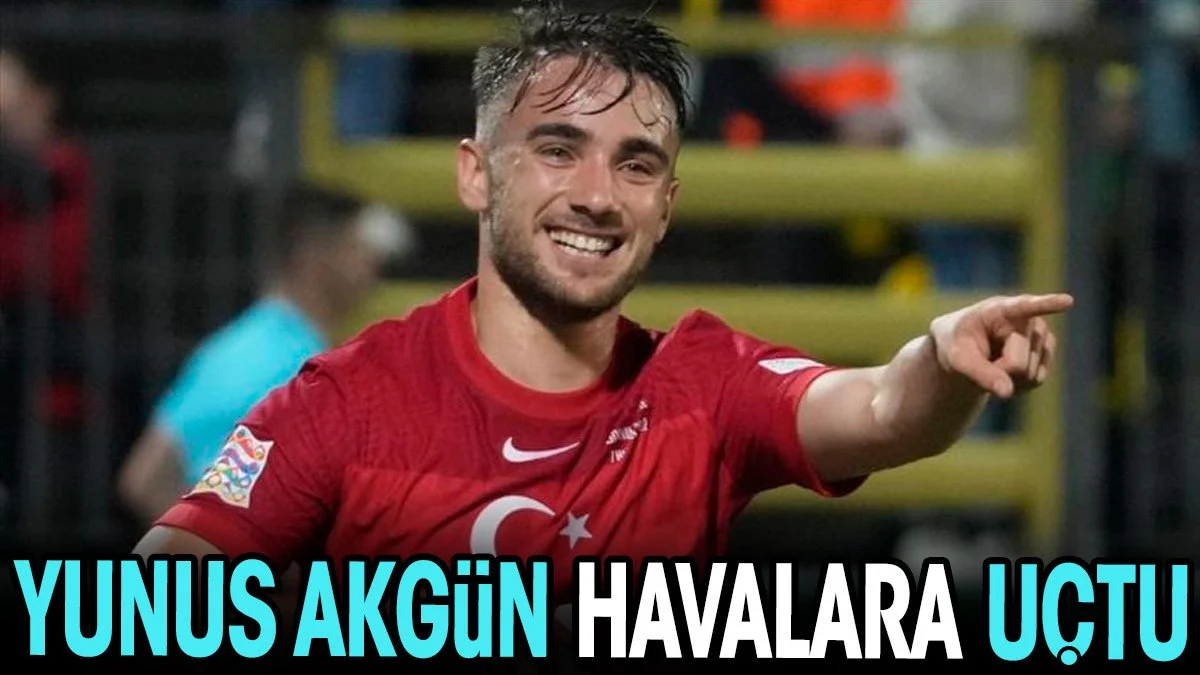 Yunus Akgün havalara uçtu