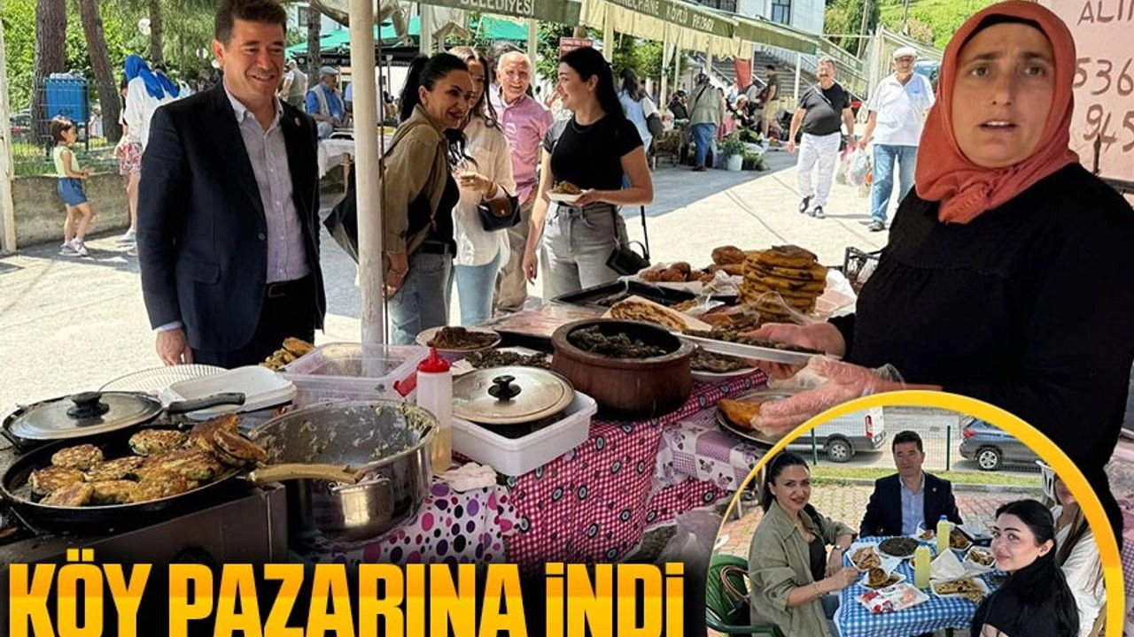 Başkan Ahmet Kaya, Ailesiyle Kireçhane Köylü Pazarını Ziyaret Etti