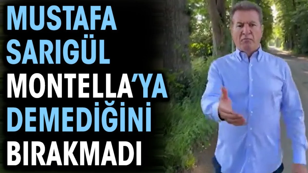Mustafa Sarıgül Montella'ya 'çobanlık bile yapamaz' dedi