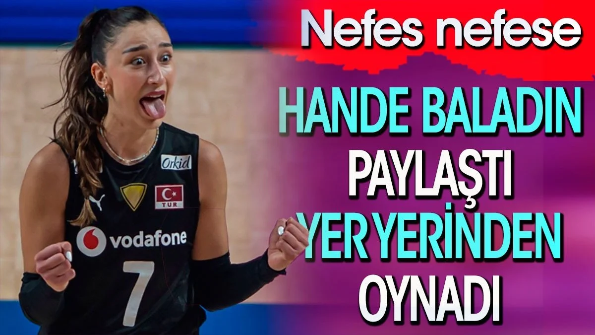 Hande Baladın paylaştı yer yerinden oynadı. Nefes Nefese