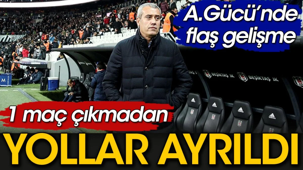 Ankaragücü 1 maça çıkmadan yolları ayırdı