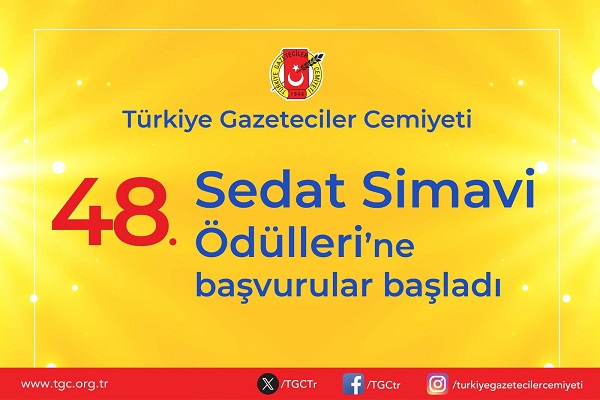 TGC 2024 Sedat Simavi Ödülleri'ne başvurular başladı