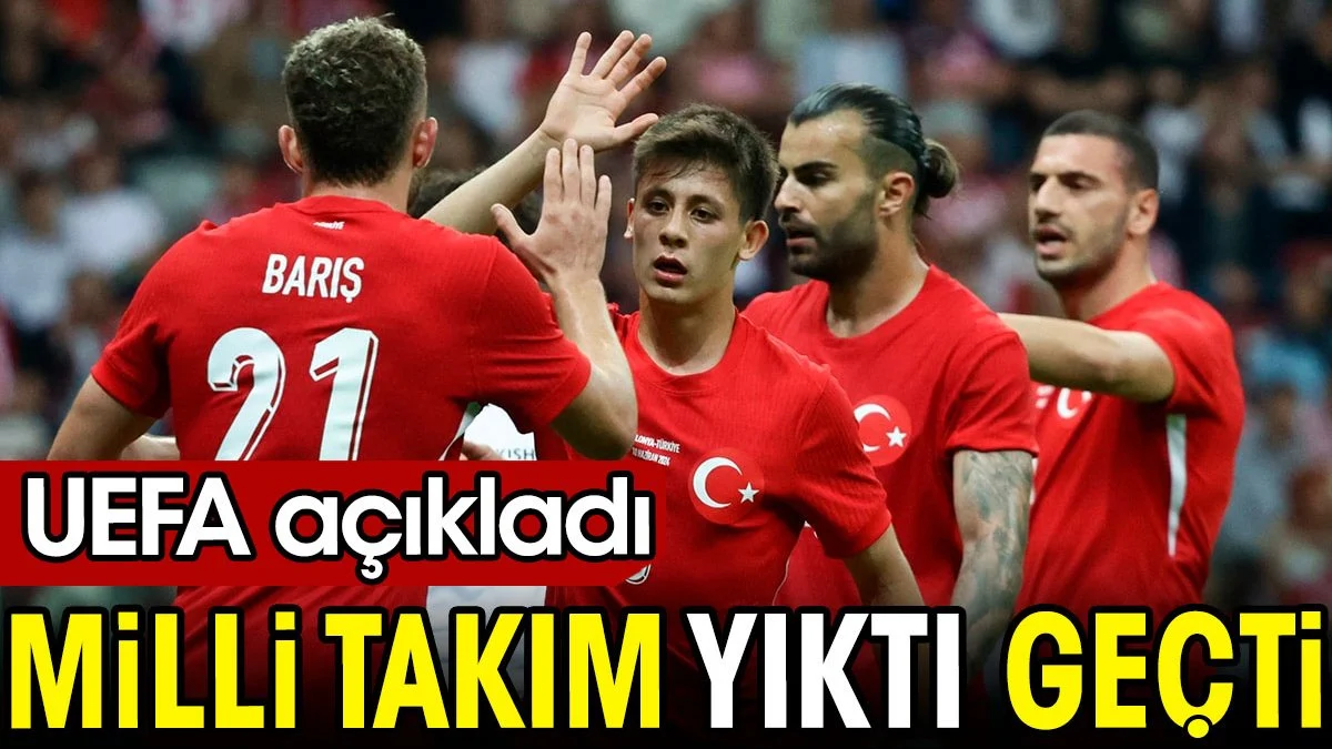 UEFA açıkladı. Milli takım yıktı geçti